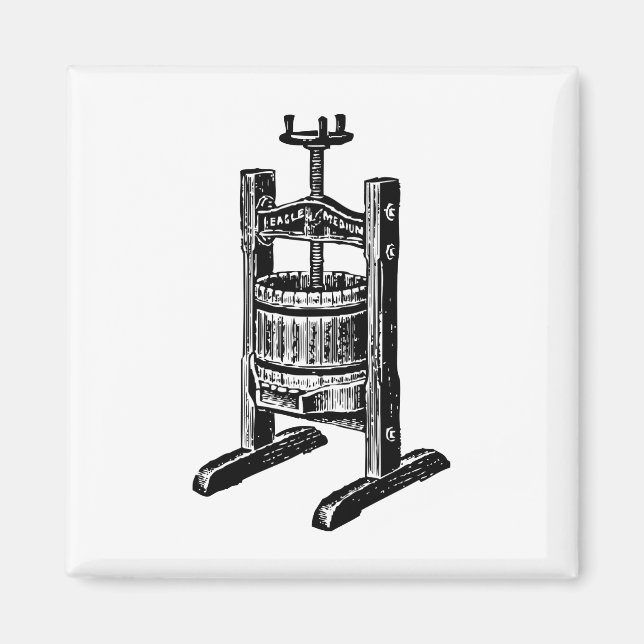 Weinpresse Magnet (Vorne)