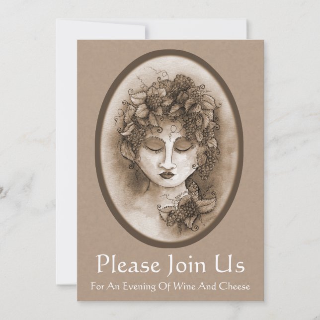 Weinprobe-Einladung Einladung (Vorderseite)