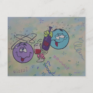 Weinprobe Feiertagspostkarte