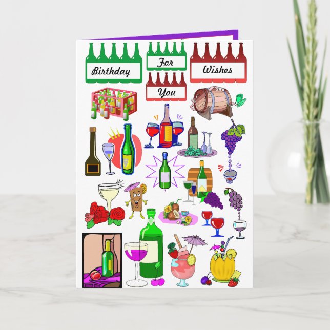 Weinprobe Karte (Vorderseite)