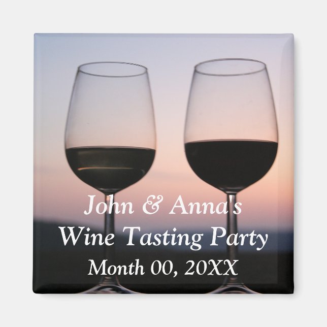 Weinprobe Party Magnet (Vorne)