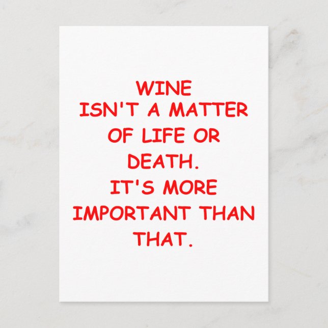 Weinprobe Postkarte (Vorderseite)