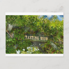Weinprobe Postkarte