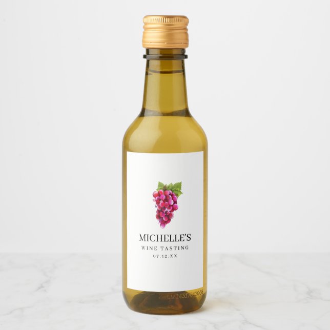 Weinprobe Weinkarte Weinetikett (Vorderseite)