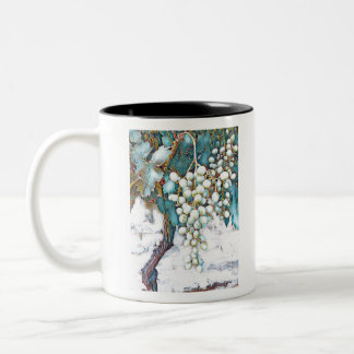 Weinrebemalerei Zweifarbige Tasse