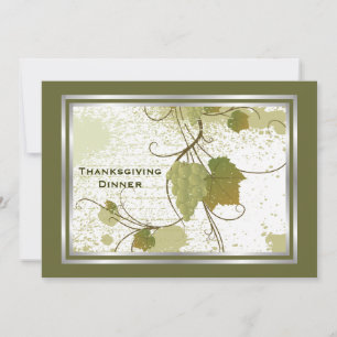 Weinreben Thanksgiving-Dinner-Einladung individuel Einladung