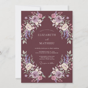 Weinreiche herbstliche Hochzeit Einladung