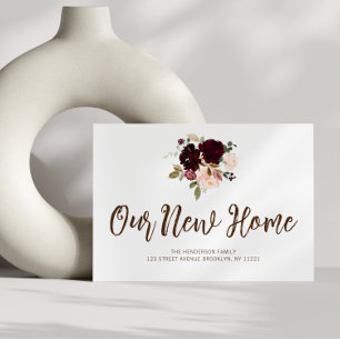 weinrote Blume, die wir bewegen Ankündigung