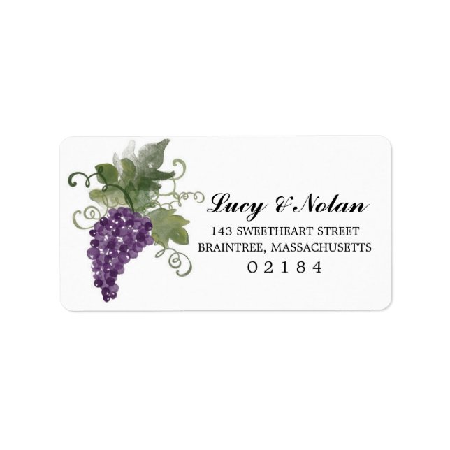 Weinroute Mendrisiotto | Postadresse Adressaufkleber (Vorne)
