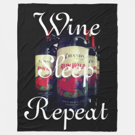Weinschläfchen Wiederholung Fleecedecke