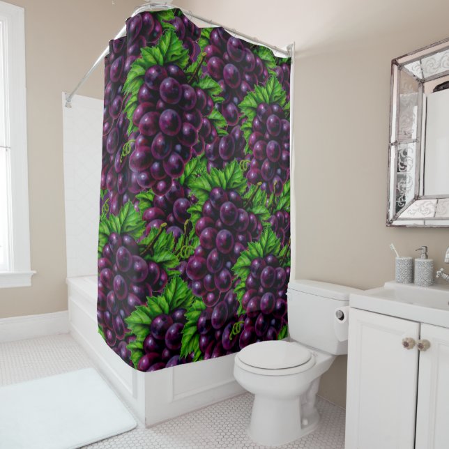 Weintrauben Duschvorhang (Beispiel)