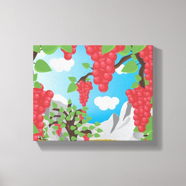 Weintrauben Leinwanddruck (Vorderseite)