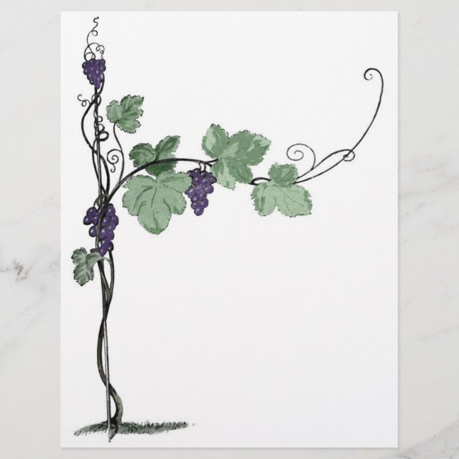 Weintrauben Letterhead (Vorderseite)