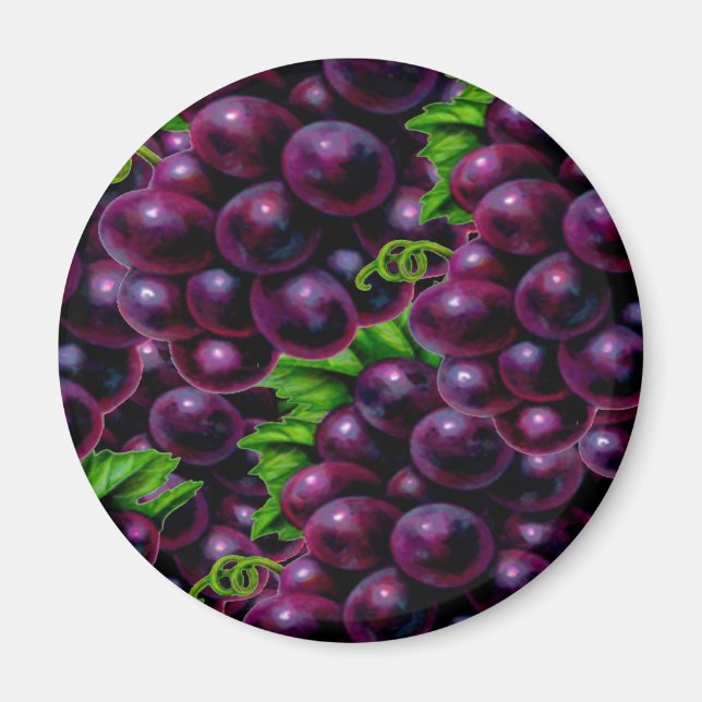 Weintrauben Magnet (Vorne)