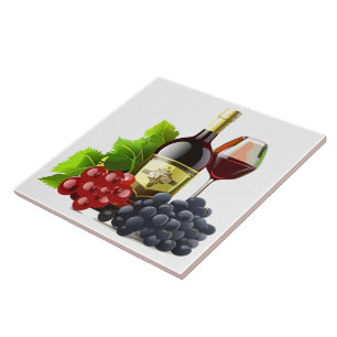 Weintrauben Print Tile Fliese
