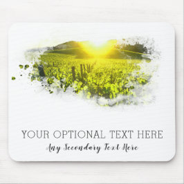 *~* Weintrauben Toskanischer Sonnenuntergang Itali Mousepad