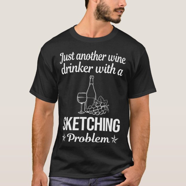 Weintrinke T-Shirt (Vorderseite)