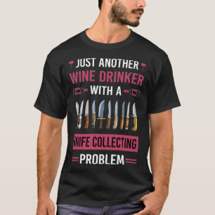 Weintrinker Messer T-Shirt