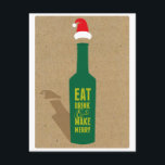 Weinverkostung Feier Einladung - Chef!<br><div class="desc">Mit dieser angesagten Einladung einer Weihnachtsmannmütze mit Weinflasche laden Sie Ihre weinliebenden Gäste zu Ihrer Feier und der Weihnachtsweinverkostung ein. Passen Sie alle Kopien an,  um sie an Ihre Veranstaltung anzupassen.</div>