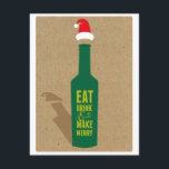 Weinverkostung Feier Einladung - Chef!<br><div class="desc">Mit dieser angesagten Einladung einer Weihnachtsmannmütze mit Weinflasche laden Sie Ihre weinliebenden Gäste zu Ihrer Feier und der Weihnachtsweinverkostung ein. Passen Sie alle Kopien an,  um sie an Ihre Veranstaltung anzupassen.</div>