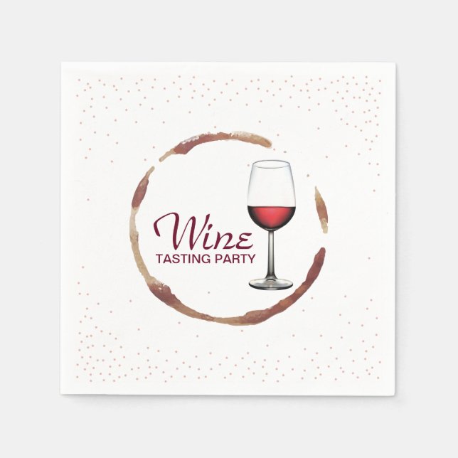 Weinverkostung Party Classy Weinkultur und Erde Serviette (Vorderseite)