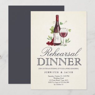 Weinverkostung Probe Abendessen Einladung Land