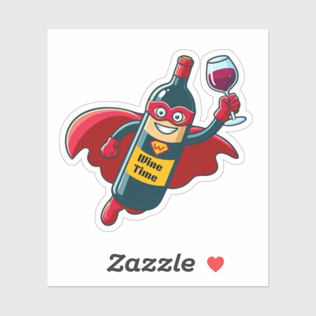 Weinzeit Aufkleber (Blatt)