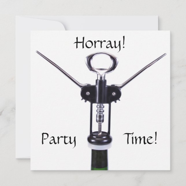 Weinzeit Party Einladung (Vorderseite)