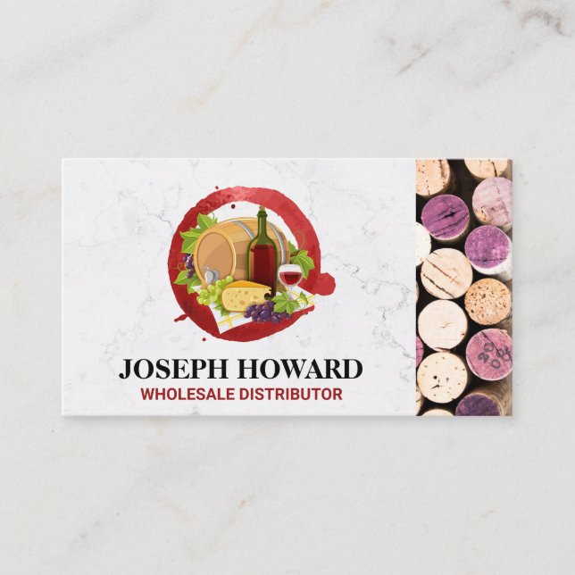 Weinzubehör | Corks Business Card Visitenkarte (Vorderseite)