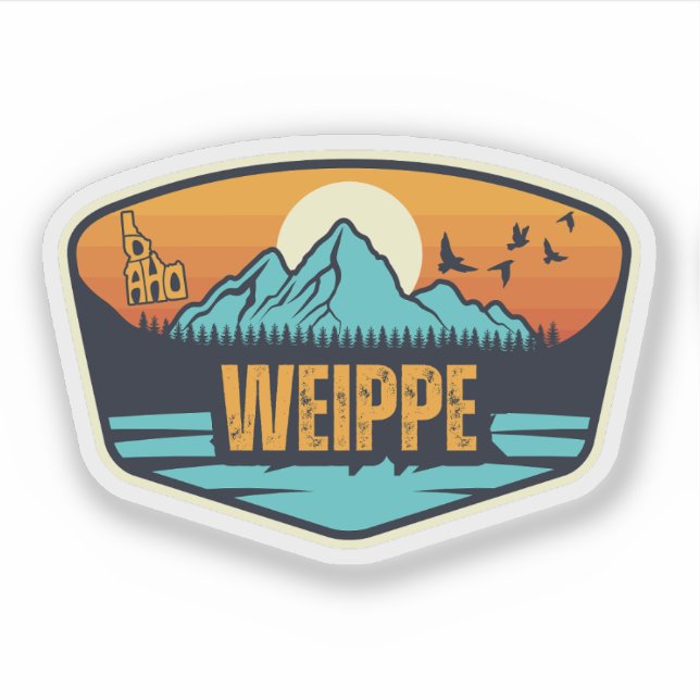Weippe, Idaho Aufkleber (Vorderseite)