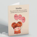 Weird Best Friend Karte<br><div class="desc">Die schöne Geburtstagskarte für einen seltsamen (aber fabelhaften) Freund! Jedes Jahr werden Sie etwas seltsamer... und deshalb sind wir so gute Freunde!</div>
