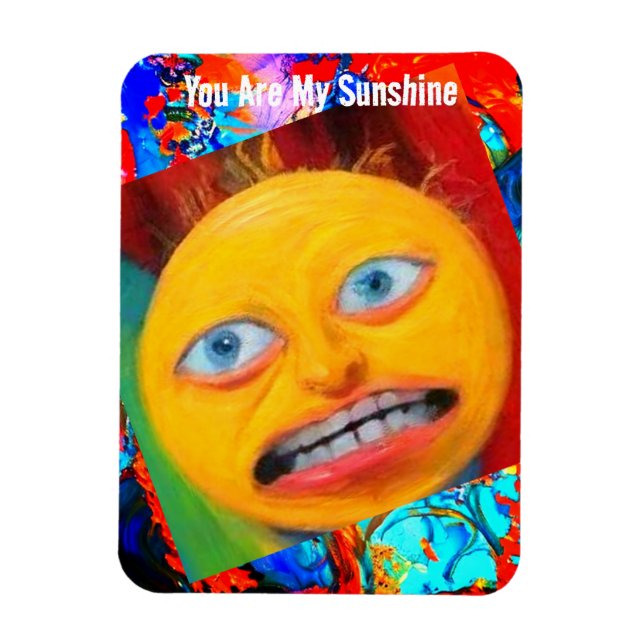 Weird Funny Sunshine Magnet (Vertikal)