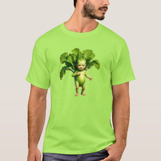 Weird Green Vegetable Baby T-Shirt (Devant)