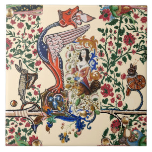 WEIRD MEDIEVAL BESTIARY Dragon and Spinning Harpy Fliese