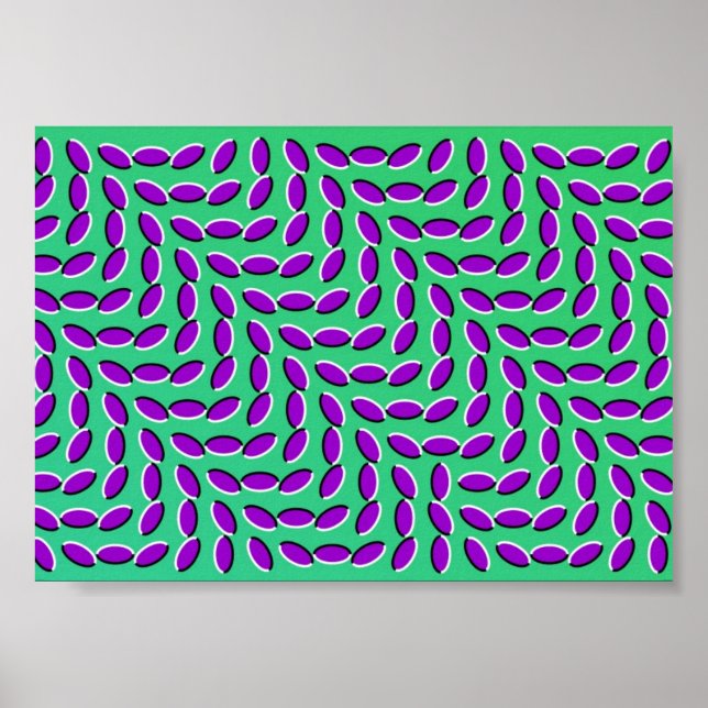 WEIRD OPTICAL ILLUSION scheint sich zu bewegen Poster (Vorne)