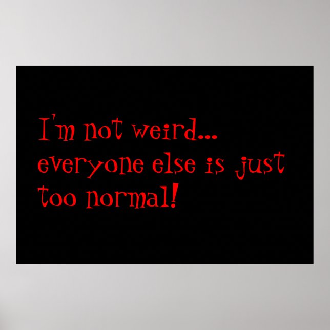 weird poster (Vorne)