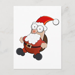 Weird Santa Claus Feiertagspostkarte