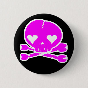 Weird Skull Goth Kawaii Stil Button
