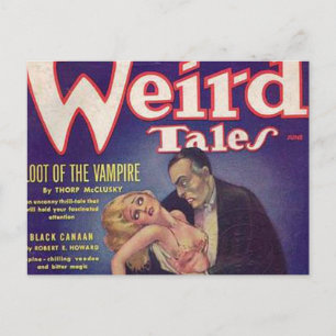 Weird Tales Vampir-Comicbuch Postkarte