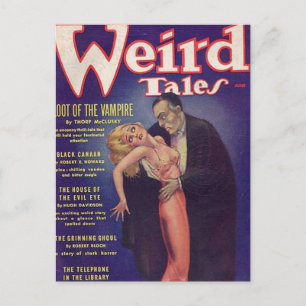 Weird Tales Vampire Comic Book Postkarte