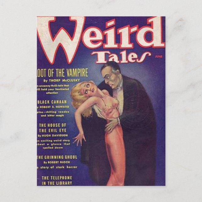 Weird Tales Vampire Comic Book Postkarte (Vorderseite)