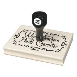 Weird Teachers Build Character Funny Teaching Fun Gummistempel