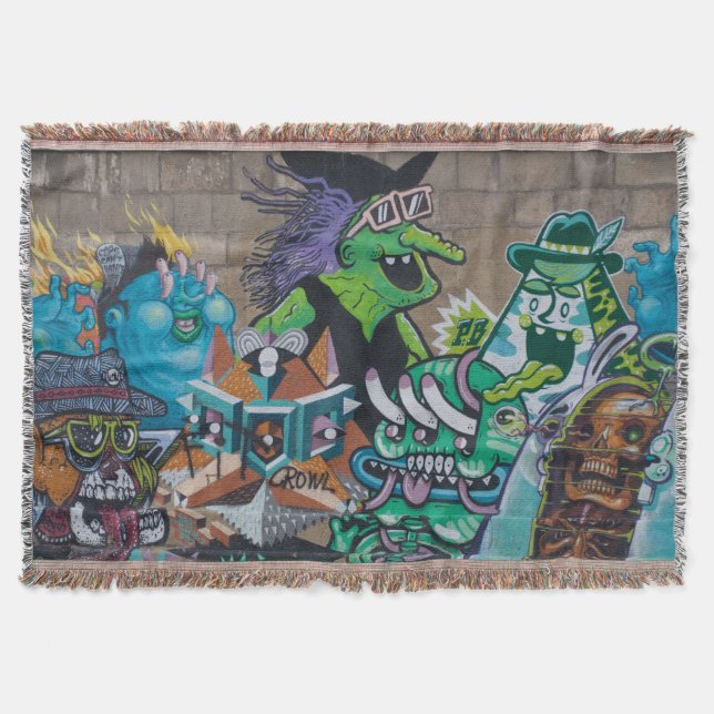 Weird Wicked Wild Hexe Graffiti Decke (Vorderseite)