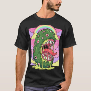 Weirdcore-Ästhetik kawaii Gurkenaugen T-Shirt