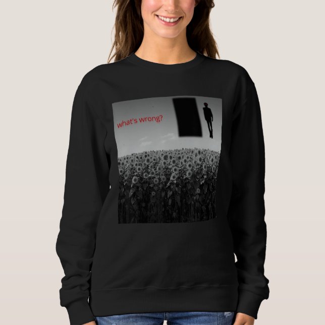 Weirdcore-Ästhetik Strangecore Creepy Shadow Drea Sweatshirt (Vorderseite)