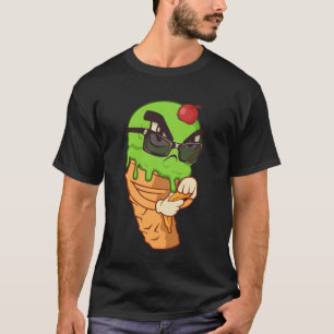 Weirdcore-Ästhetik Wütendes Eis Kirsche Banane  T-Shirt