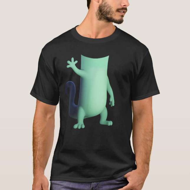 Weirdcore Lizard Lizard Lizard Meme T-Shirt (Vorderseite)
