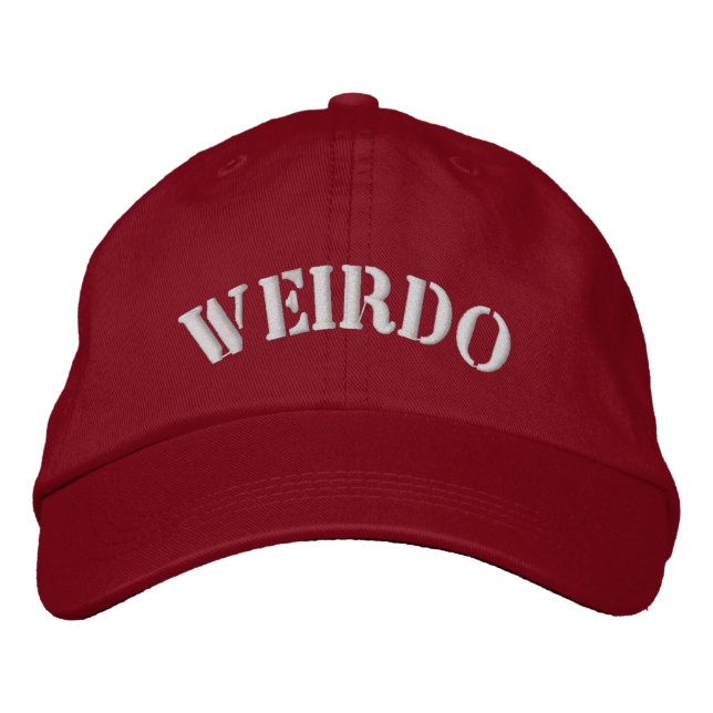 WEIRDO BESTICKTE BASEBALLKAPPE (Vorderseite)