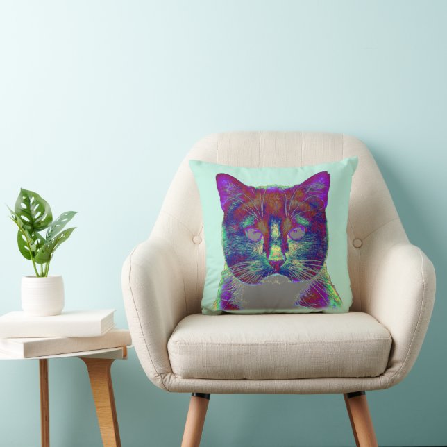 Weirdy Cat Kissen (Stuhl )