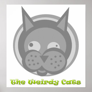 Weirdy Cats Poster